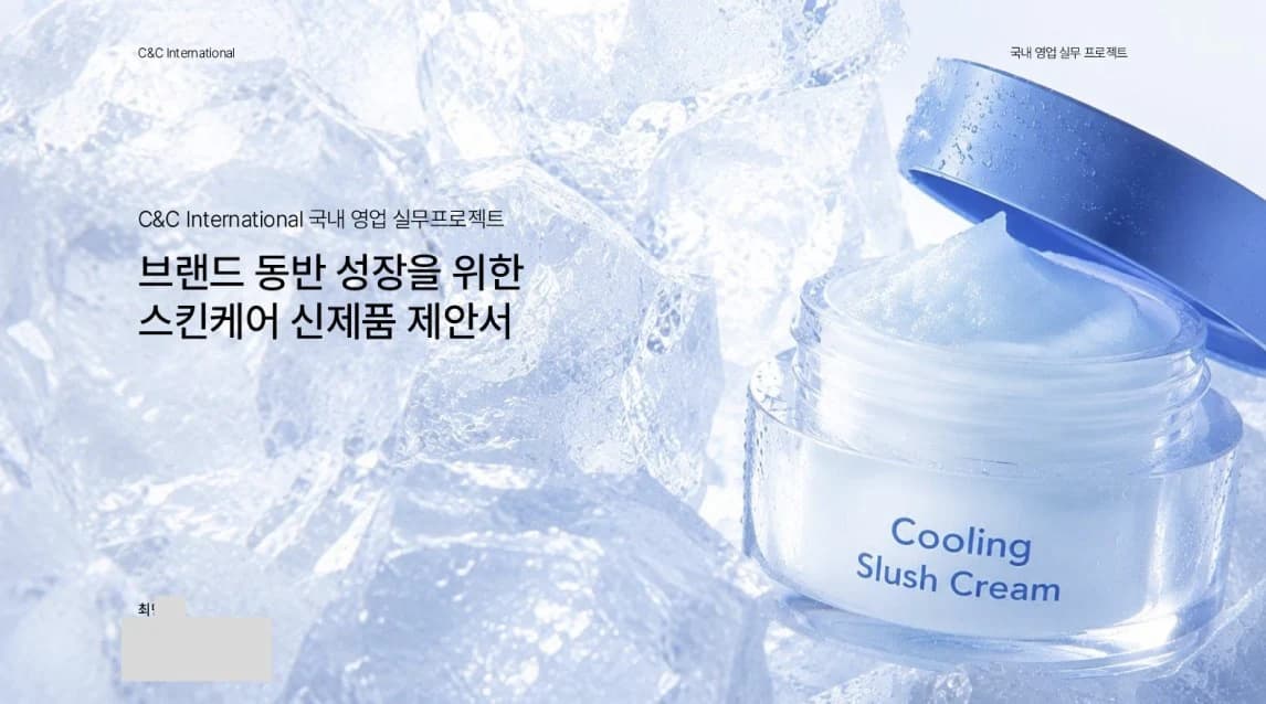 씨앤씨인터내셔널 국내 영업 실무 프로젝트 참여자 제안서 표지